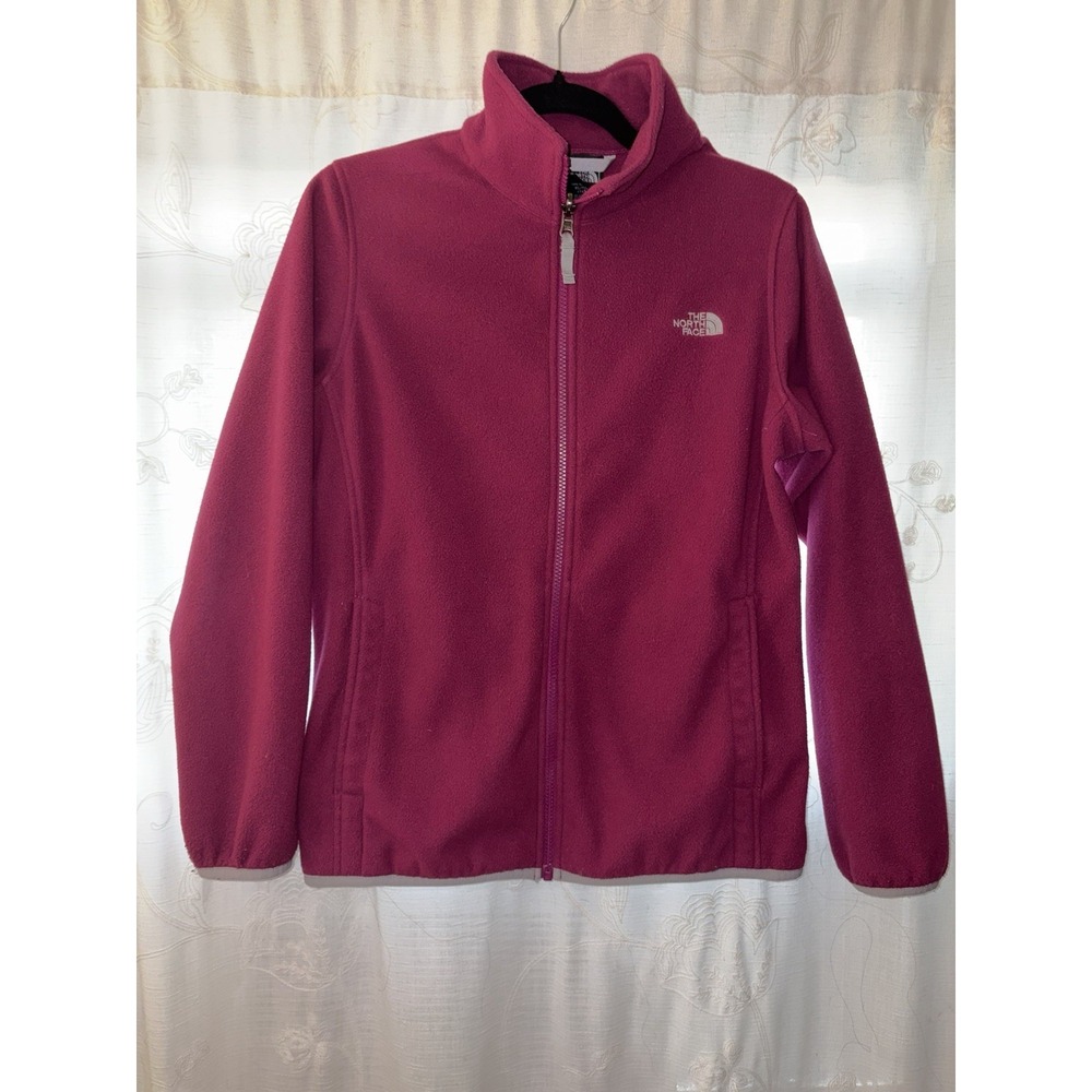 North Face Girls Zip Up Magenta